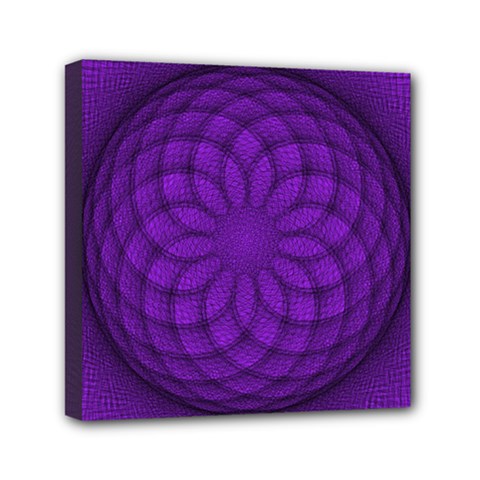 Spirograph Mini Canvas 6  X 6  (framed) by Siebenhuehner