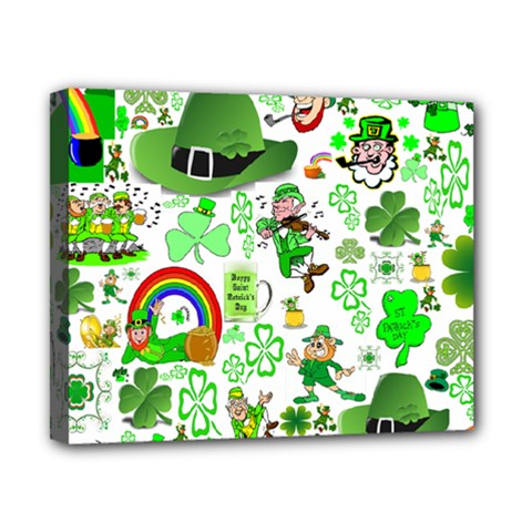St Patrick s Day Collage Canvas 10  X 8  (framed) by StuffOrSomething