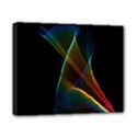 Abstract Rainbow Lily, Colorful Mystical Flower  Canvas 10  x 8  (Framed) View1