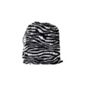 Zebra Pattern  Drawstring Pouch (Small) View2
