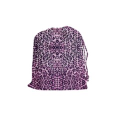 Pink Leopard  Drawstring Pouch (medium) by OCDesignss