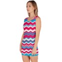 Waves pattern Bodycon Dress View2