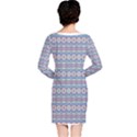 Aztec Style Pattern in Pastel Colors Long Sleeve Nightdress View2