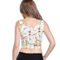 Colorful Splatter Print Crop Top View3