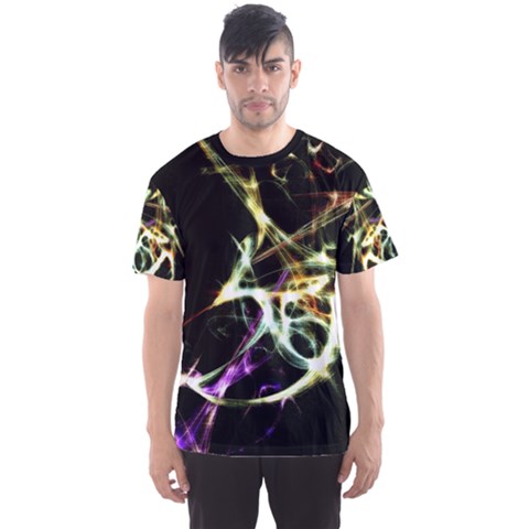 Futuristic Galaxy Dance  Men s Sport Mesh Tee by dflcprintsclothing