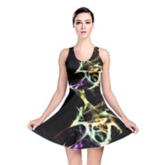 Futuristic Galaxy Dance  Reversible Skater Dress by dflcprintsclothing