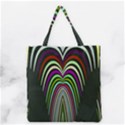 Symmetric waves Grocery Tote Bag View2