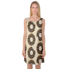 Donuts Sleeveless Satin Nightdress by Kathrinlegg