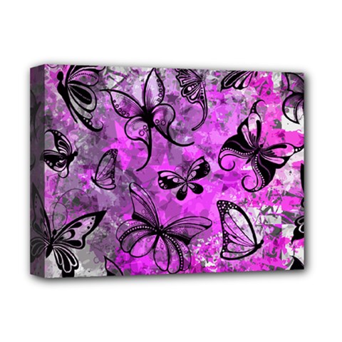 Butterfly Graffiti Deluxe Canvas 16  X 12  (framed)  by ArtistRoseanneJones