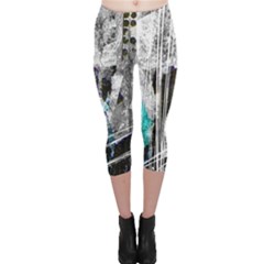 Urban Funk Capri Leggings  by ArtistRoseanneJones