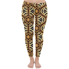 Faux Animal Print Pattern Winter Leggings by GardenOfOphir