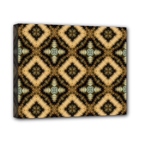 Faux Animal Print Pattern Canvas 10  X 8  by GardenOfOphir