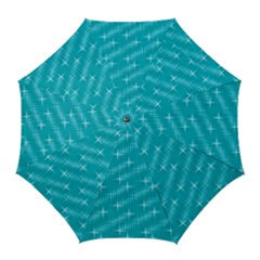 Many Stars,aqua Golf Umbrellas by ImpressiveMoments