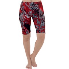 Fractal Marbled 07 Cropped Leggings by ImpressiveMoments