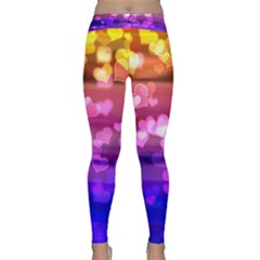 Lovely Hearts, Bokeh Yoga Leggings by ImpressiveMoments