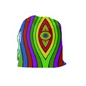 Colorful symmetric shapes Drawstring Pouch View2