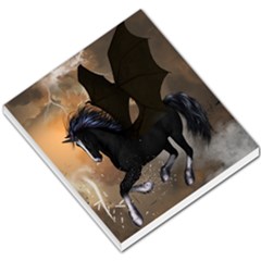 Awesome Dark Unicorn With Clouds Small Memo Pads by FantasyWorld7