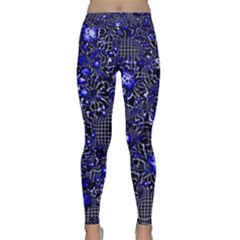 Sci Fi Fantasy Cosmos Blue Yoga Leggings by ImpressiveMoments