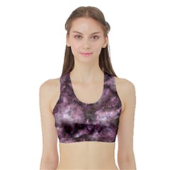 Alien Dna Purple Women s Sports Bra With Border by ImpressiveMoments