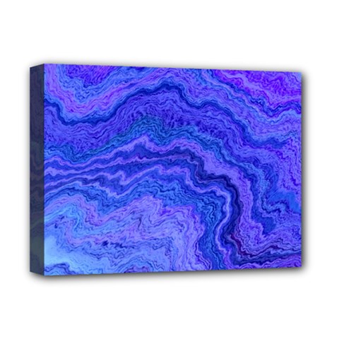 Keep Calm Blue Deluxe Canvas 16  X 12   by ImpressiveMoments
