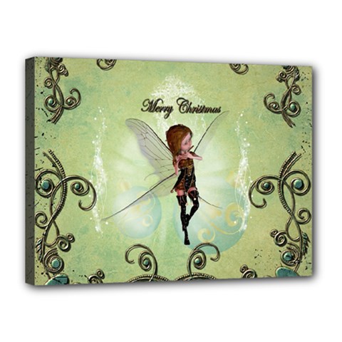 Cute Elf Playing For Christmas Canvas 16  X 12  by FantasyWorld7