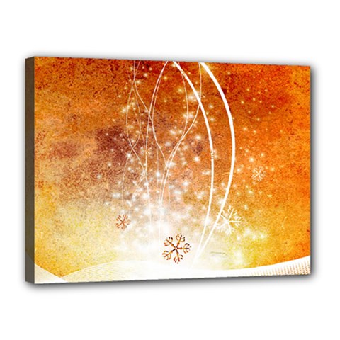 Wonderful Christmas Design With Snowflakes  Canvas 16  X 12  by FantasyWorld7