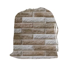 Light Brick Wall Drawstring Pouches (xxl) by trendistuff