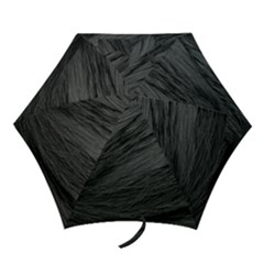 Long Haired Black Cat Fur Mini Folding Umbrellas by trendistuff
