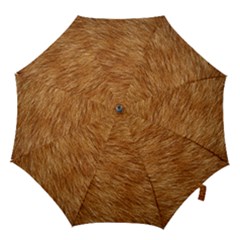 Light Brown Fur Hook Handle Umbrellas (small) by trendistuff