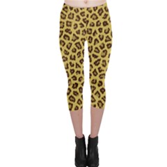 Leopard Fur Capri Leggings by trendistuff
