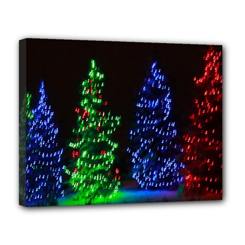 Christmas Lights 1 Canvas 14  X 11  by trendistuff