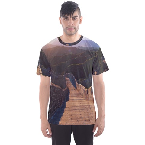 Great Wall Of China 2 Men s Sport Mesh Tees by trendistuff