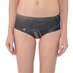 Great Wall Of China 2 Mid-waist Bikini Bottoms by trendistuff
