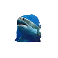 Great White Shark 3 Drawstring Pouches (small)  by trendistuff