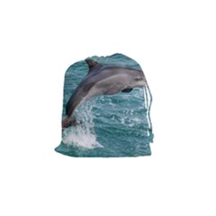 Dolphin Drawstring Pouches (small)  by trendistuff