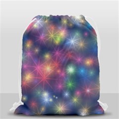 Starlight Shiny Glitter Stars Drawstring Bag (small) by yoursparklingshop