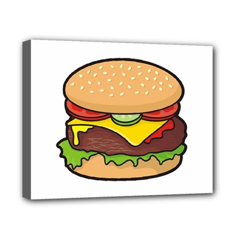 Cheeseburger Canvas 10  X 8  by sifis