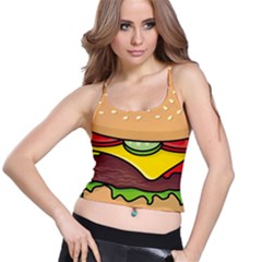 Cheeseburger Spaghetti Strap Bra Top by sifis