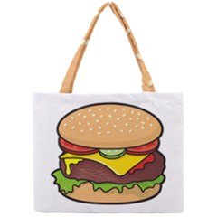 Cheeseburger Mini Tote Bag by sifis