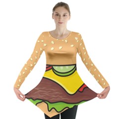Cheeseburger Long Sleeve Tunic  by sifis