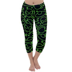 Alien Invasion  Capri Winter Leggings  by BubbSnugg