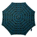 Dots Pattern Turquoise Blue Hook Handle Umbrellas (Small) View1