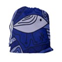 Blue bird Drawstring Pouches (XXL) View2