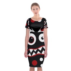 Madness  Classic Short Sleeve Midi Dress by Valentinaart