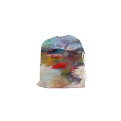 Abstract Reds And Beiges  Drawstring Pouches (xs)  by artistpixi