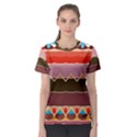 Waves and other shapes                                                                                                    Women s Sport Mesh Tee View1