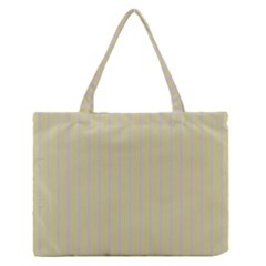 Summer Sand Color Lilac Stripes Medium Zipper Tote Bag by picsaspassion
