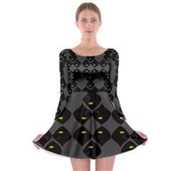 Holistic Wine Long Sleeve Skater Dress by MRTACPANS