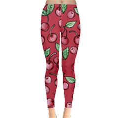 Cherry Cherries For Spring Leggings  by BubbSnugg