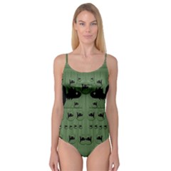 Pescado Fish Con Pasta And Baby Fishes Camisole Leotard  by pepitasart